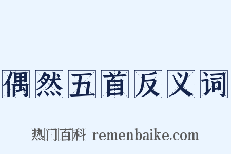 偶然五首反义词是什么意思的图片